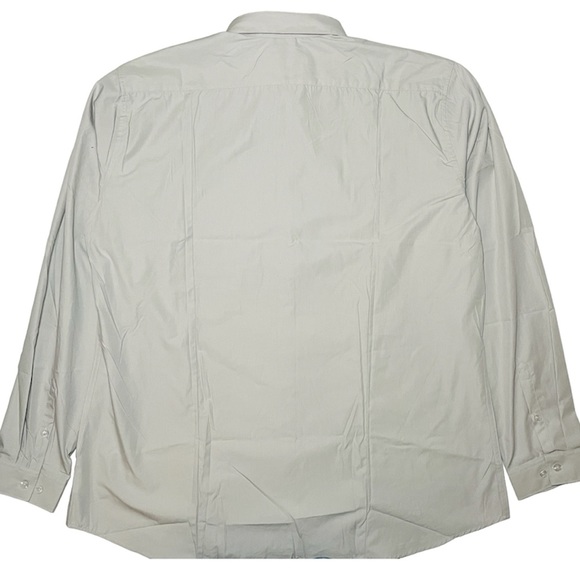 TESLA Shirt Mens 3XL Button Up Gray Embroidered Employee Workwear Long Sleeve - Picture 3 of 7